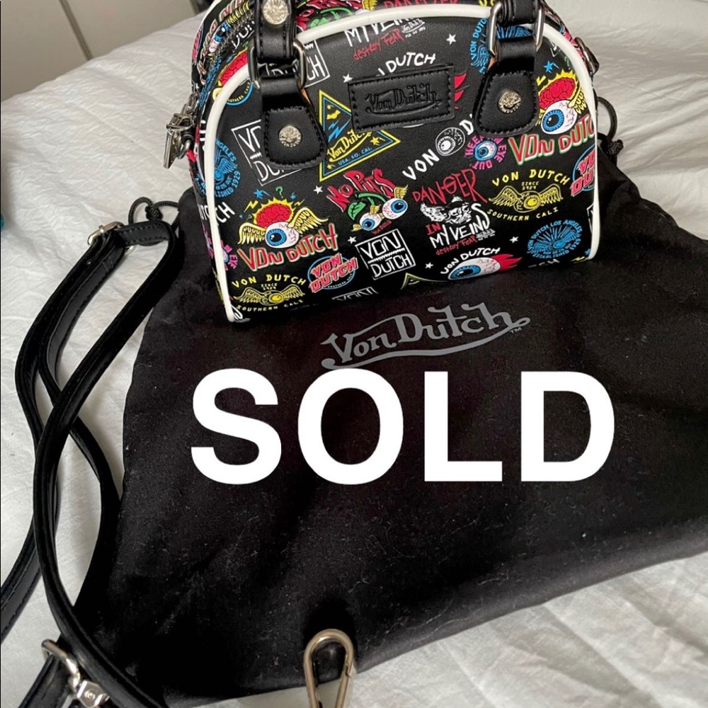 SOLD Brand New Von Dutch Bowling Bag / Purse